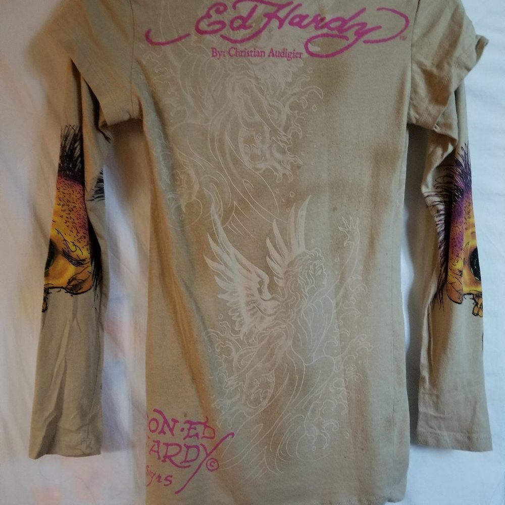 Ed Hardy  Christian Audigier Vintage Collectible  Double sleeve Tattoo S… - Picture 2 of 14